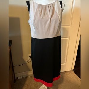 ann taylor color block Sleeveless Sheath dress SZ 12Petite